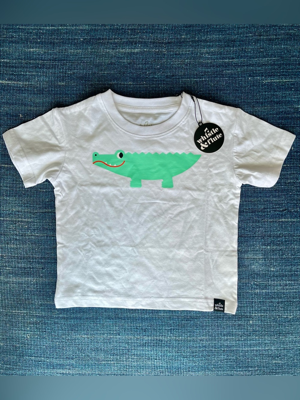 Whistle and Flute Kids Tee - Kawaii Crocodile - Size 1-2 years - BNWT